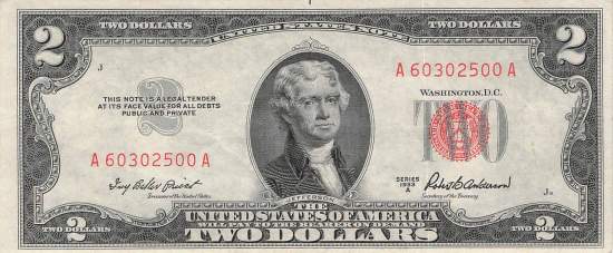 2 Dollar 1953A